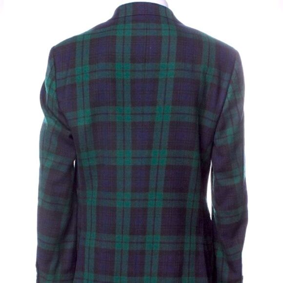 Polo Ralph Lauren Black Watch Plaid Virgin Wool Single Breasted Sport Coat - Picture 13 of 16